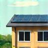Casa autosuficiente con panel solar